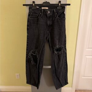 Levi’s Premium Baggy Dad Jeans Women’s Size 24 Black